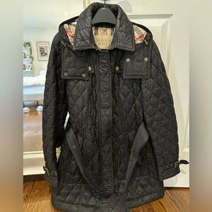 Burberry Brit Finsbridge Long Quilted Jacket